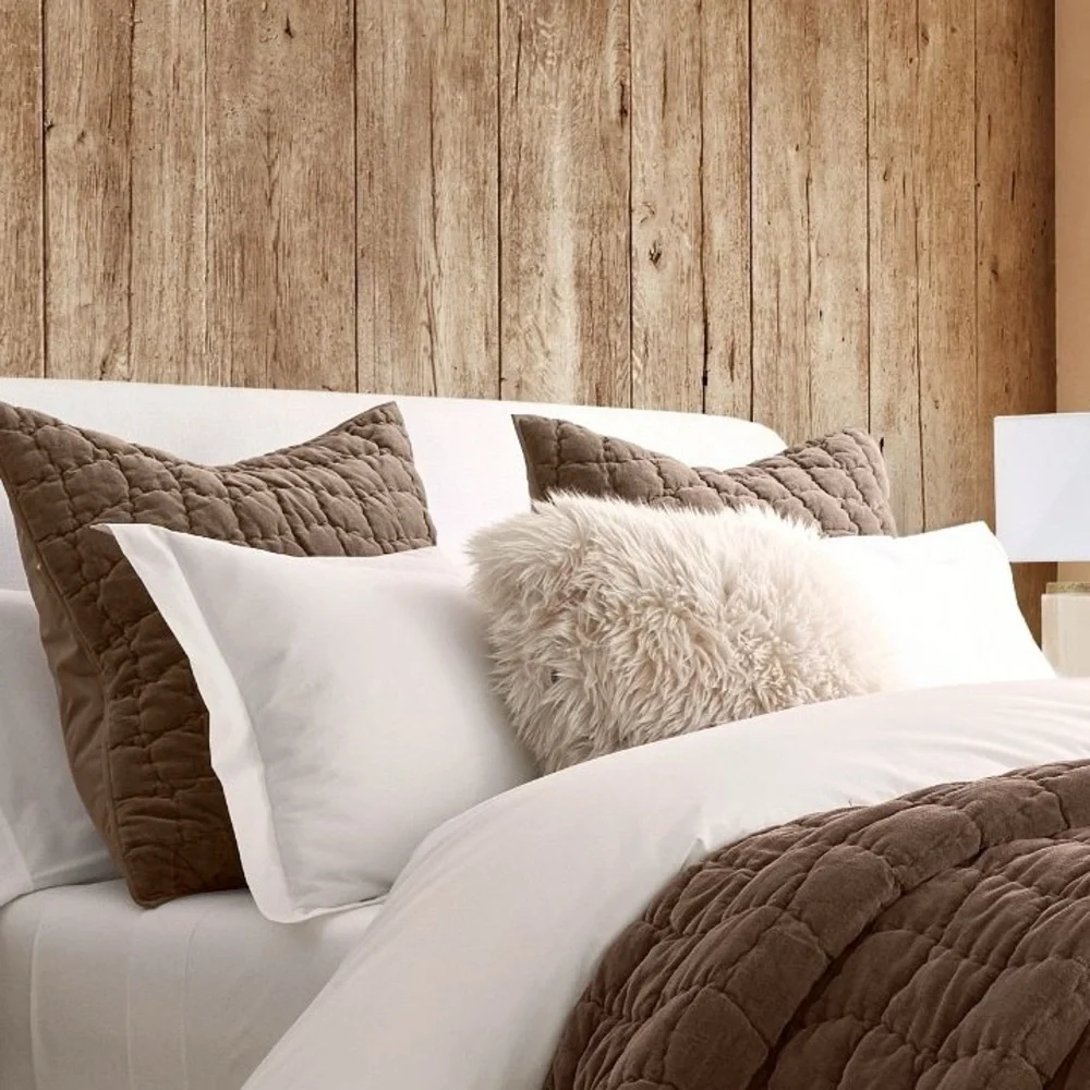 Set of Two Luxe Faux Fur Euro Shams Pottery Barn